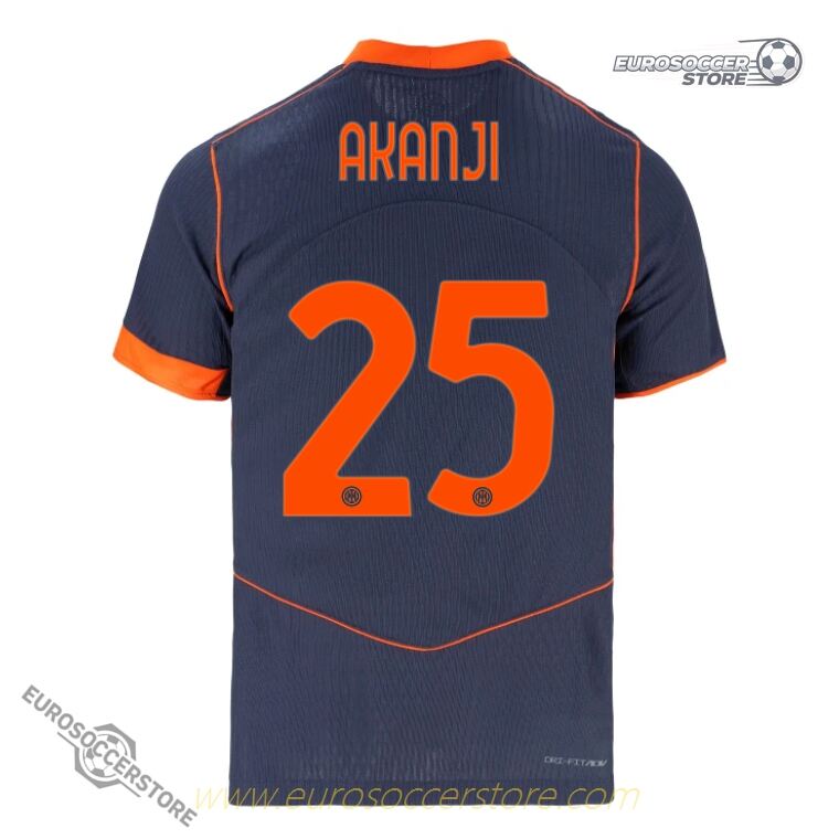Inter Milan 25-26 Third Player Version Jersey - AKANJI #25