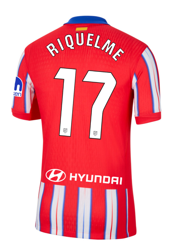 Atletico Madrid 24-25 Laliga Home Jersey with RIQUELME 17