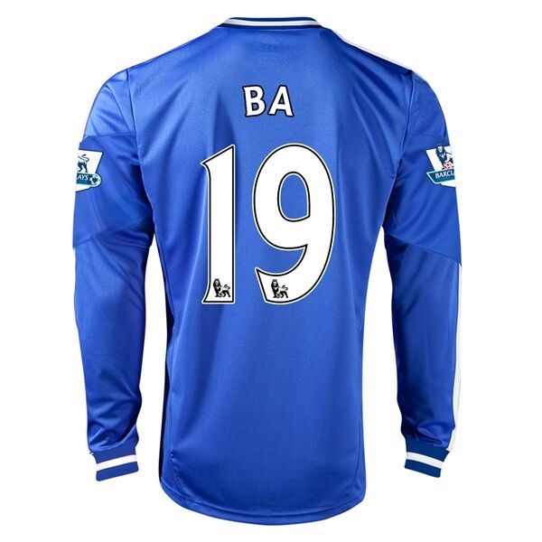 13-14 Chelsea 19 BA Home Long Sleeve Jersey Shirt - Official Replica