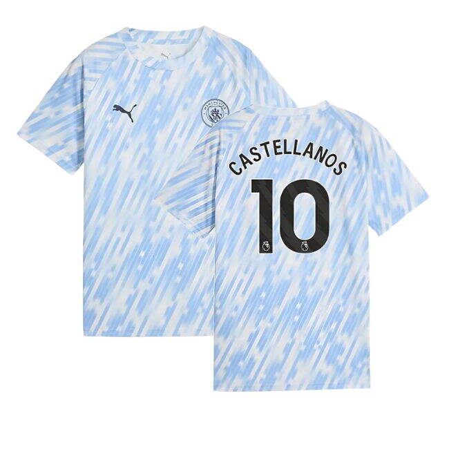 Shirt for Man City Warm Up Jersey 2025-2026 (Kids