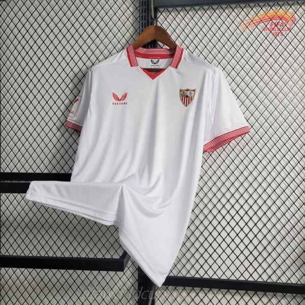 23-24 Sevilla Home Soccer Uniform
