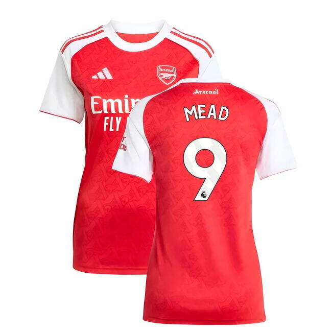 Womens Mead 9 2025-2026 Arsenal Soccer Club Home Shirt
