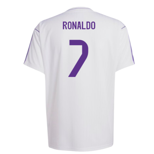 Real Madrid Terrace Icons Shirt (White) - Match - Top- Elite- Casual