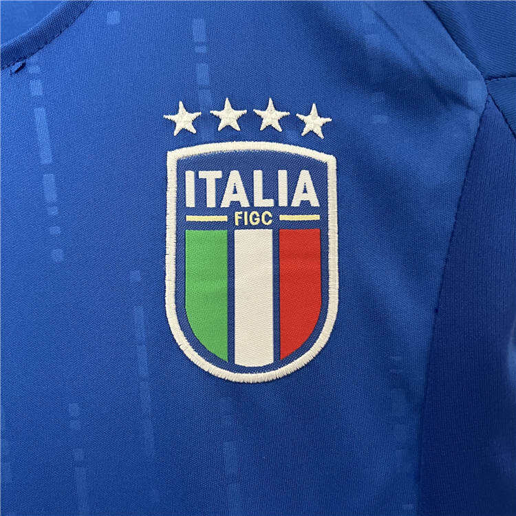 Kids Italy UEFA Euro 2024 Home Kit ShirtShorts - Official Replica