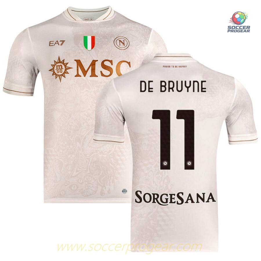 Naples Away Team Football Jersey 2025-2026 Season De Bruyne