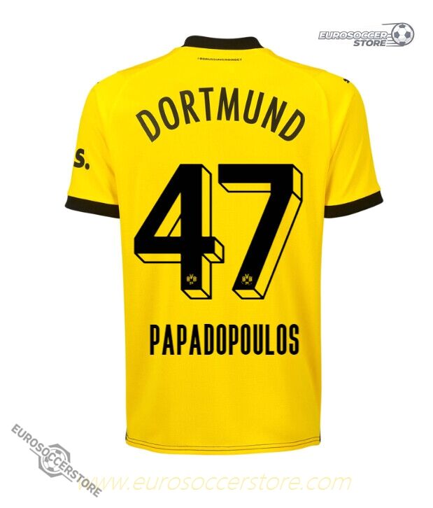 Borussia Dortmund Papadopoulos 47 Home Jersey 23-24 Season Edition