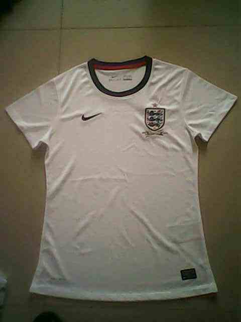2013 England Home Women's Jersey Shirt - Official Replica 4471