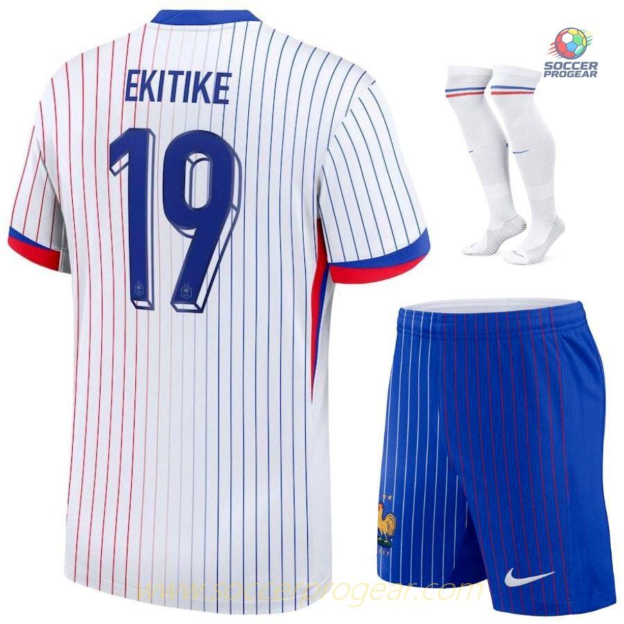 French National Team Children Jersey Set Team Jersey White 2024/25 Collection Ekitike