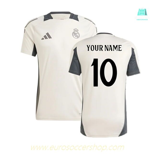 2024-2025 Real Madrid EU Training Jersey (Putty Mauve) (Your Name)