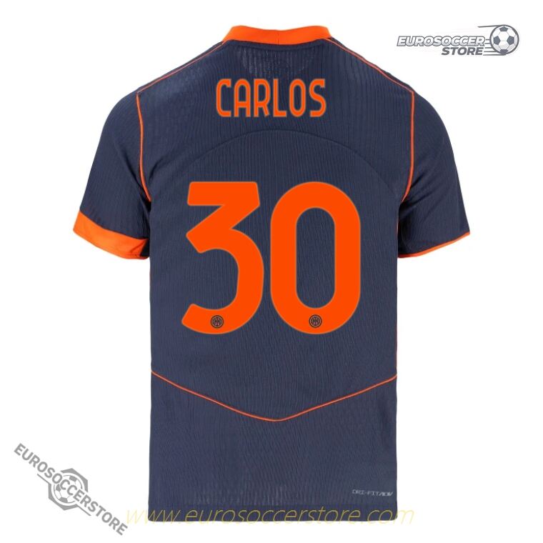 25-26 Season Inter Milan Third Player Version Jersey - CARLOS 30