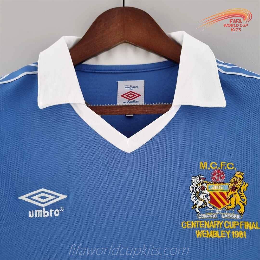 Manchester City 1981 FA Cup Final Primary Football Strip