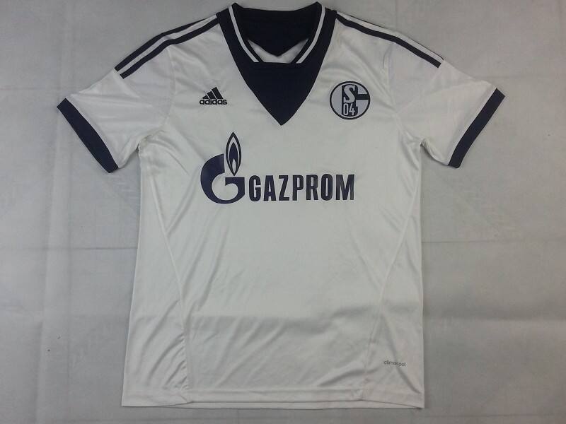 13-14 Schalke 04 Away White Jersey Shirt - Official Replica 2702