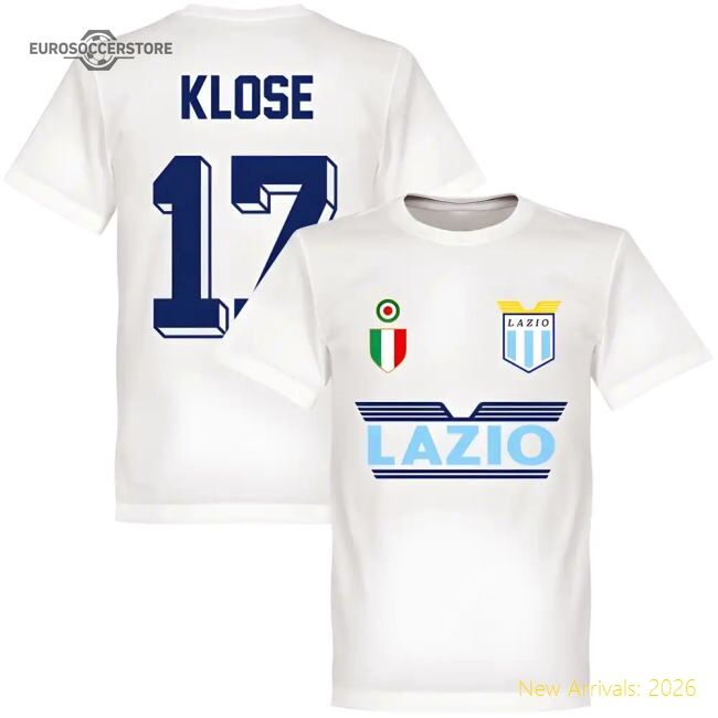 Biancocelesti Klose 17 Team Supporter Tee - White - Premium Collection