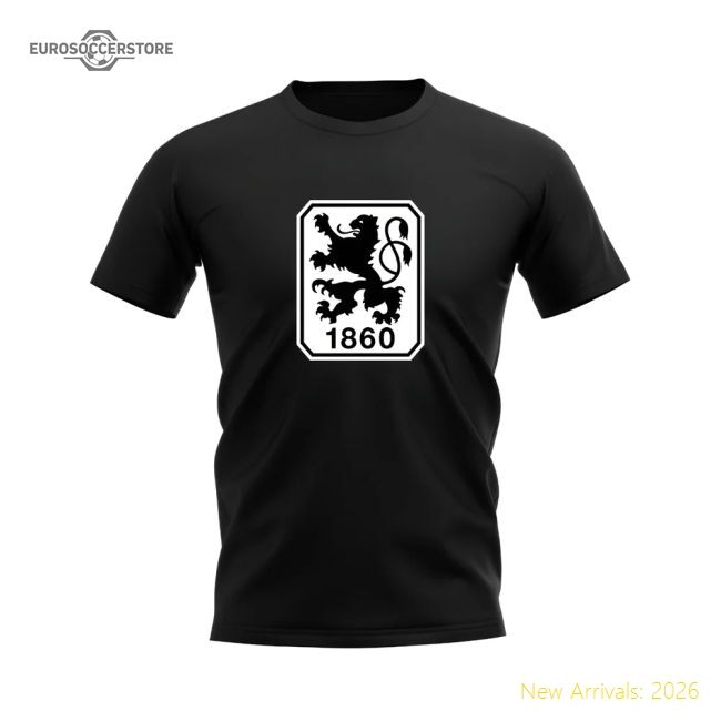 Best-Selling Fan-Favorite 1860 Munich Badge T-Shirt (Black)