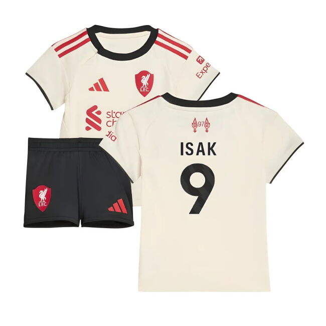2025-2026 Liverpool Away Genuine Popular Football Shirt Isak 9 Ad#780