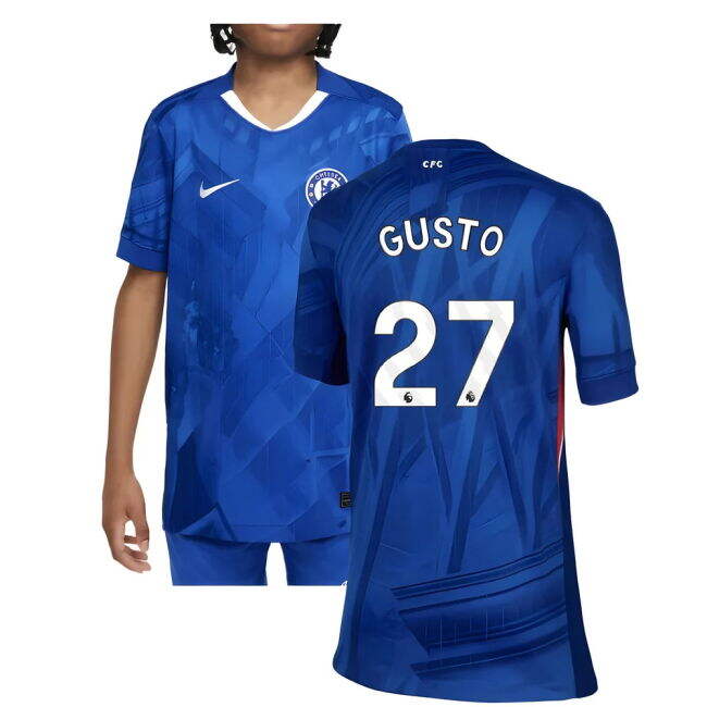 Chelsea Chelsea Home Shirt Kids Gusto #27 Match Quality Match Day ...