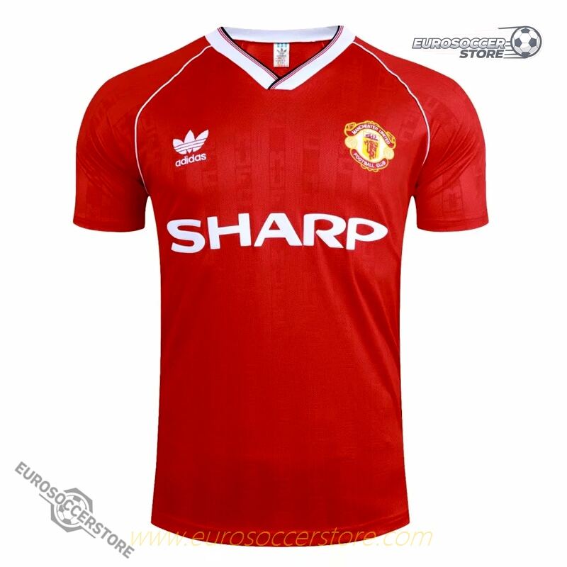 Manchester United Retro Home Football Jersey from the 1988-1990 Season