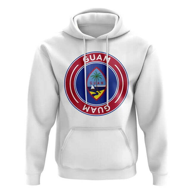 Cup Guam Football Badge Hoodie (White) Replica Football