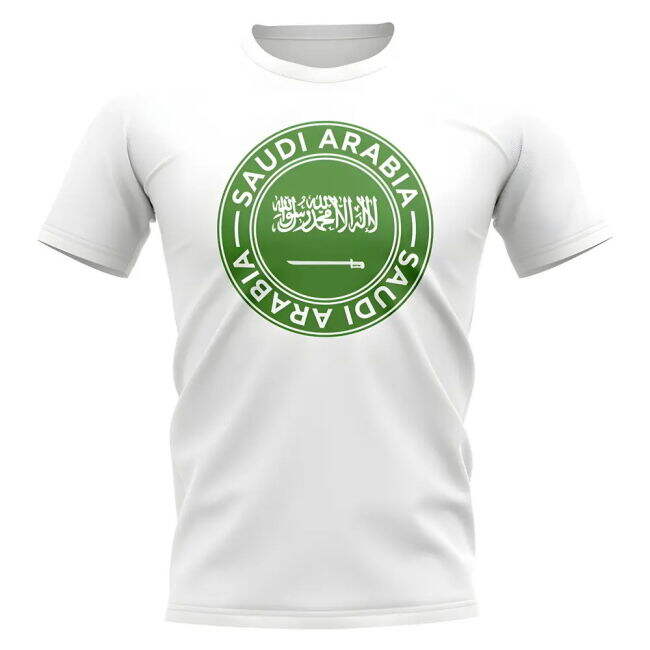 Saudi Arabia Football Badge T-Shirt (White)