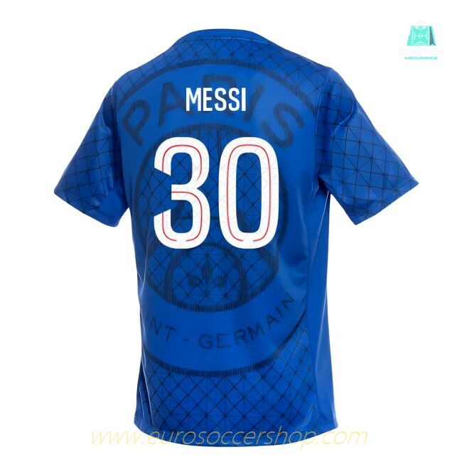 2025-2026 PSG Academy Pro Home Pre Match Shirt (Royal) (Messi 30)