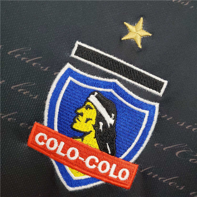 Colo-Colo Retro Soccer Jersey 2011 Black Away Football Shirt -