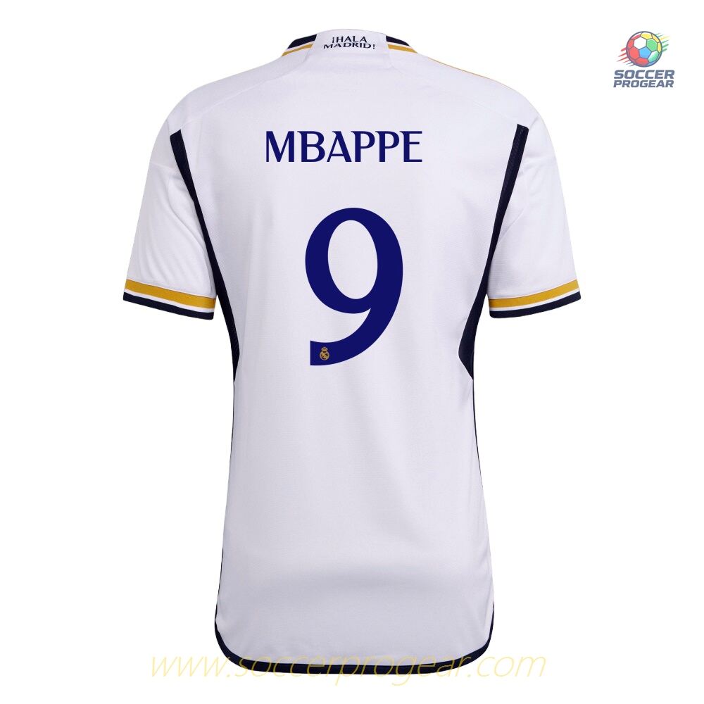Real Madrid Mbappe Home Soccer Team Shirt 2023-24 Youth Soccer Uniform