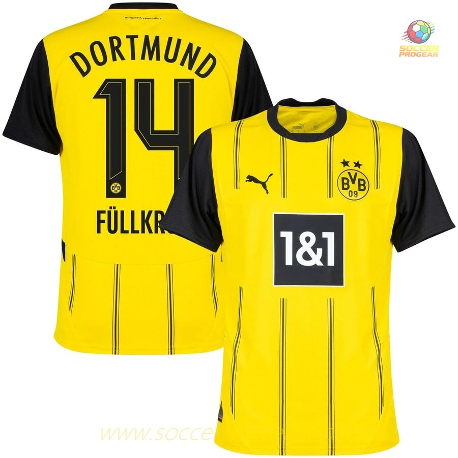 Soccer Team Shirt Dortmund Home 2024-25 Edition Fullkrug