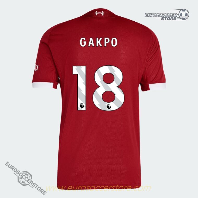 25-26 Season Liverpool Home Player Version Jersey Featuring GAKPO with Number 18