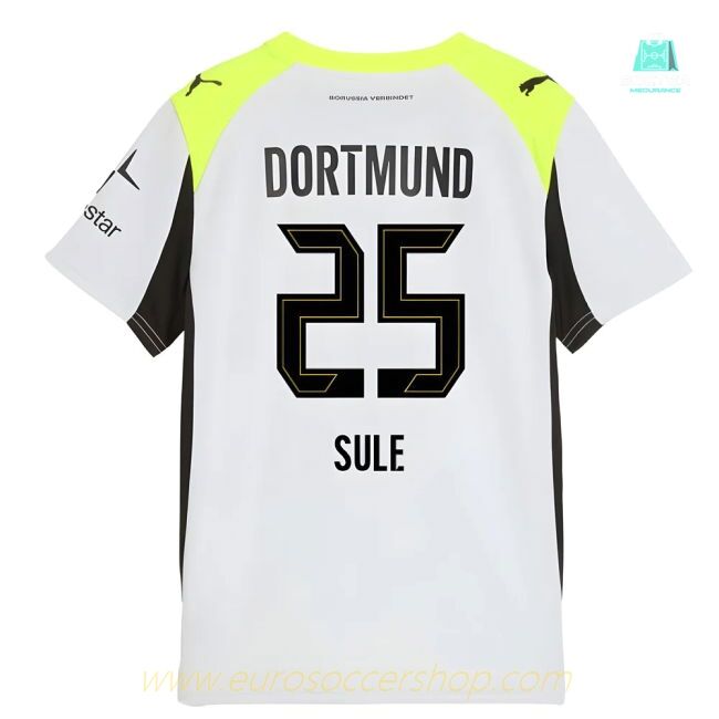 2025-2026 Borussia Dortmund Away Shirt (Kids) (Sule 25)