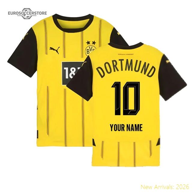 Performance 2024-2025 Borussia Dortmund Home Shirt (Kids) (Your Name)