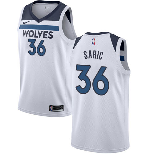 Nike Minnesota Timberwolves #36 Dario Saric White NBA Swingman Association Edition Jersey Mens