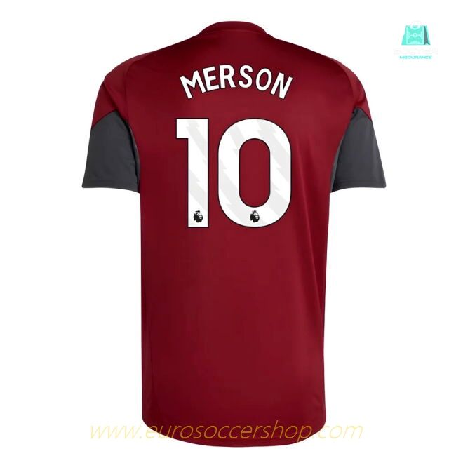 2025-2026 Arsenal EU Training Jersey (Burgundy) (Merson 10)