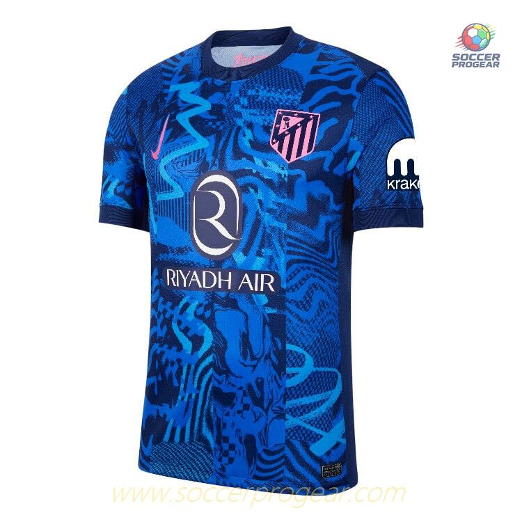 2024-2025 Season Atletico Madrid Third Children Jersey Set Team Jersey