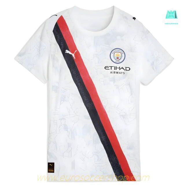 2025-2026 KIDSUPER x Manchester City CWC Shirt (White) - Womens