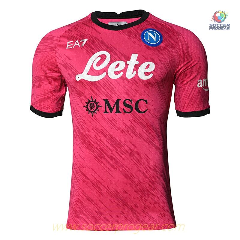NAPLES High Quality GOALKEEPER JERSEY EA7 FUCHSIA 2022 2023