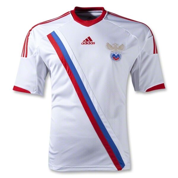 Advanced Fabric 2012 Russia Away White Soccer Jersey Shirt