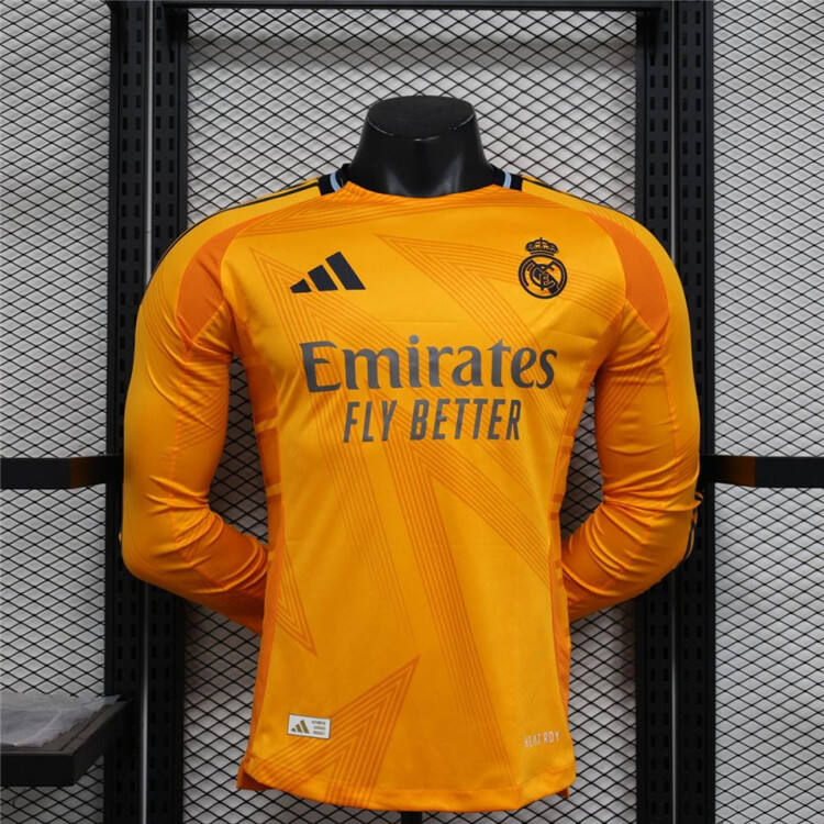 Authentic Real Madrid 2425 Away Long Sleeve Match Shirt - Official