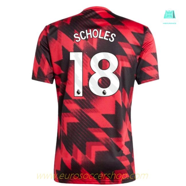 2025-2026 Man Utd Pre-Match Shirt (Red) (Scholes 18)