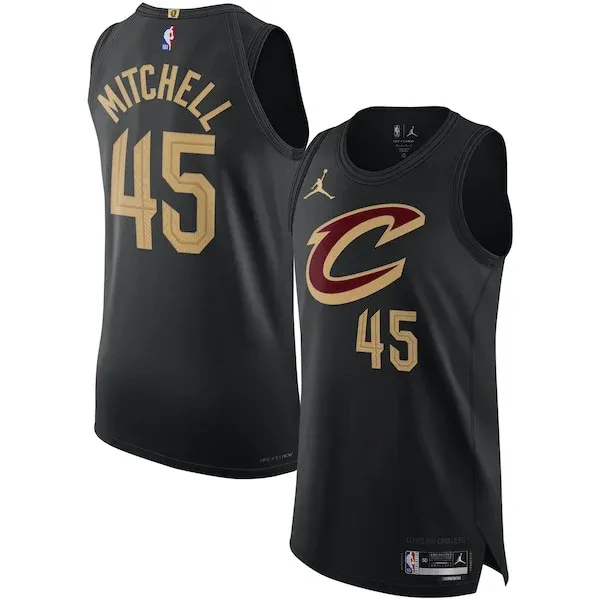 Donovan Mitchell CLE Authentic Jersey - retro Basketball - Black