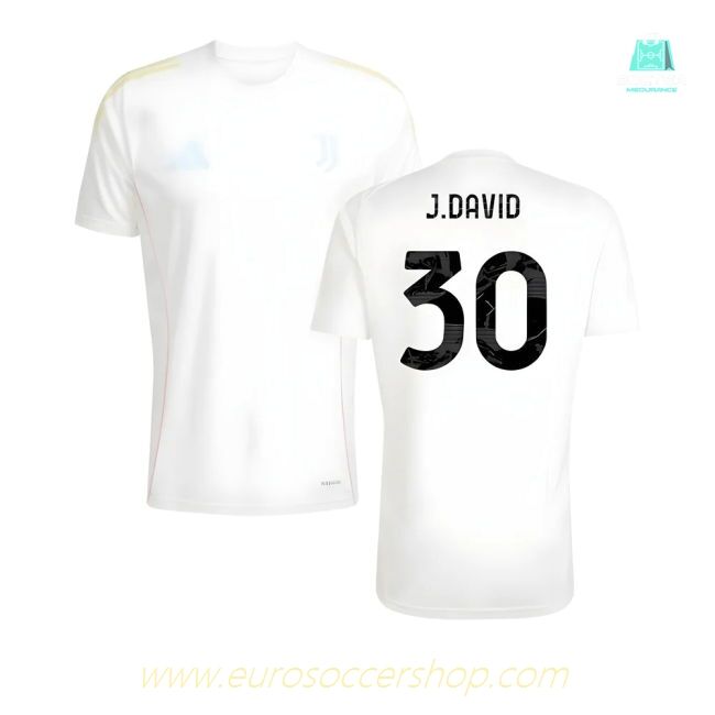2025-2026 Juventus Training Tee (White) (J.David 30)