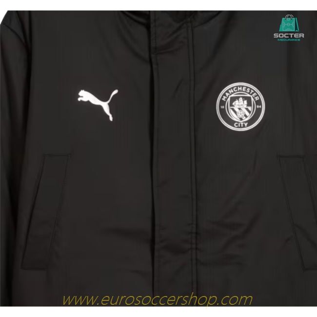 2025-2026 Man City Training Winter Coat (Black)