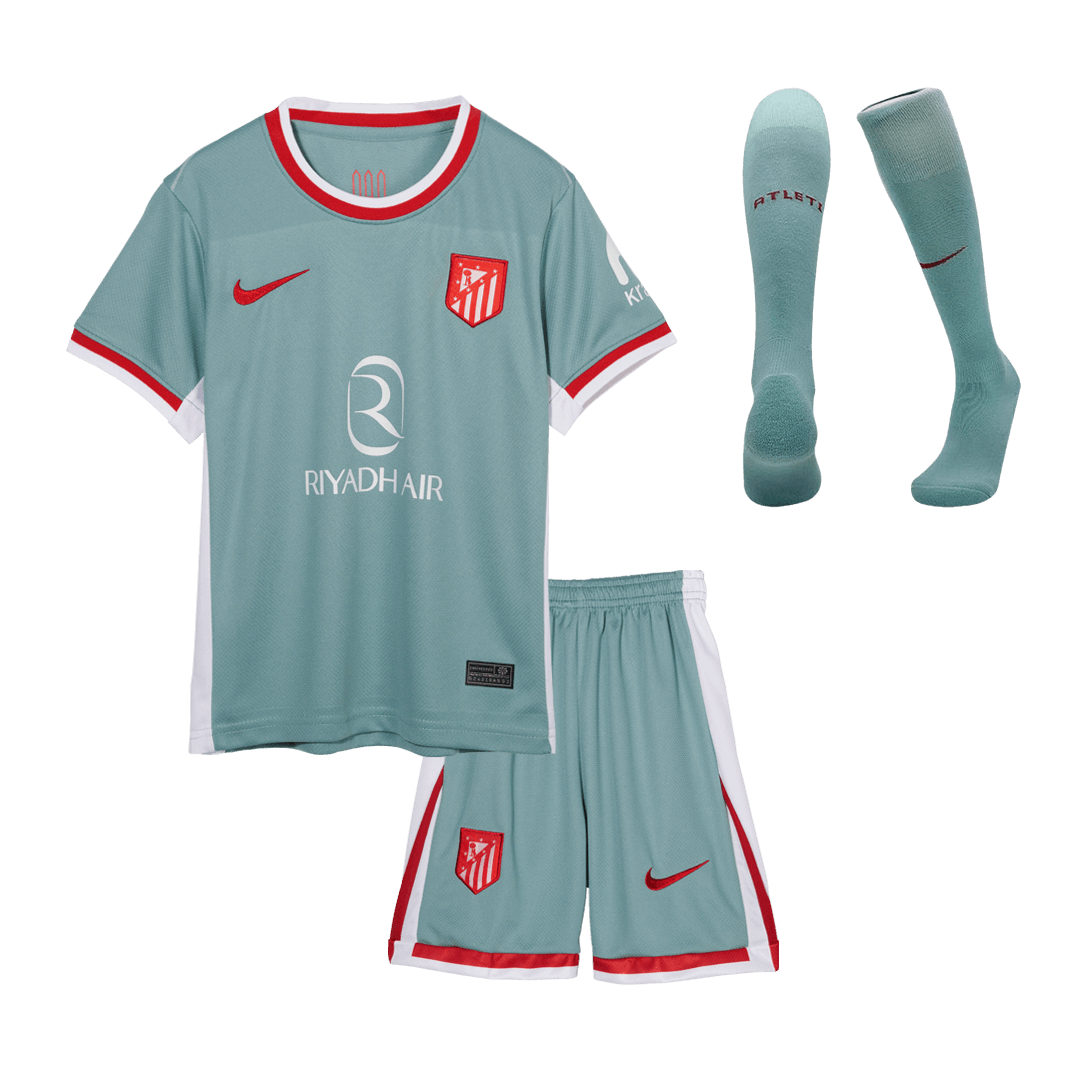 Kid's Atletico Madrid Away Soccer Jersey Kit(Jersey+Shorts+Socks) 2024