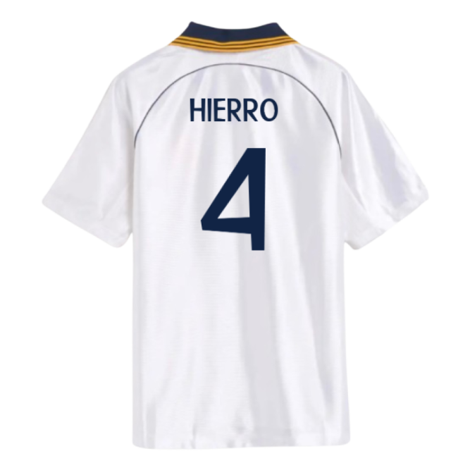 Superior 1998-2000 Real Madrid Reissue Home Jersey (hierro 4)