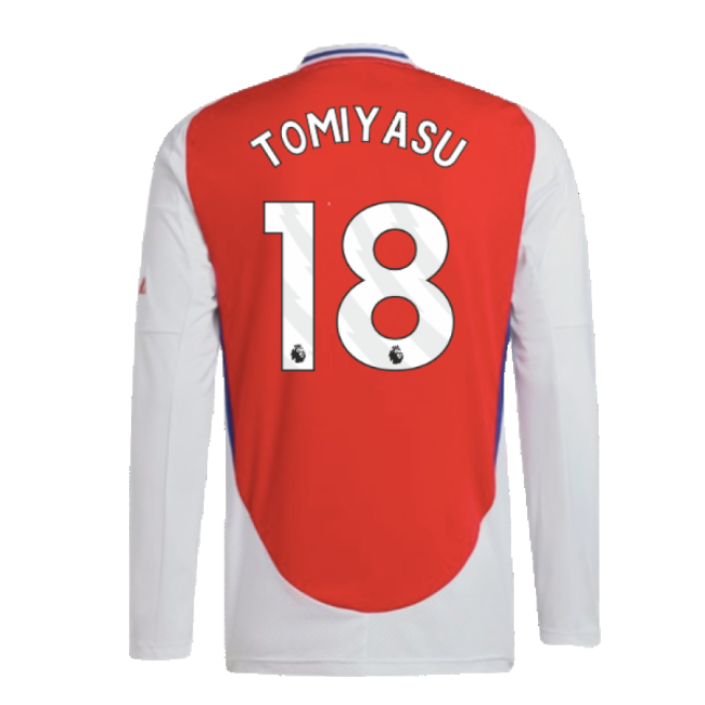 2024-20 Arsenal Home Football Shirt Tomiyasu Name Number L M S