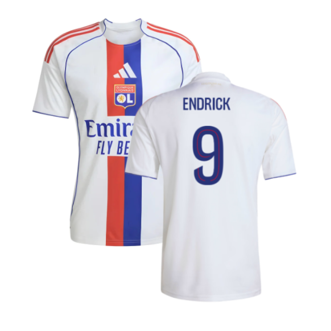 High-Quality 2025-2026 Olympique Lyon Home Shirt (Endrick 9)
