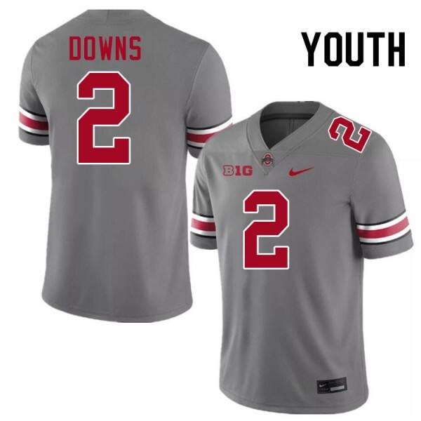 Youth(kids) Ohio State Buckeyes Caleb Downs #2 Big Ten Jersey