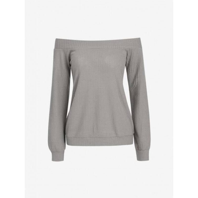 Off The Shoulder Knit Top AK6154