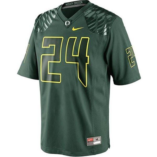 Men Elite Program #24 Green Men Green Professional Grade Jersey