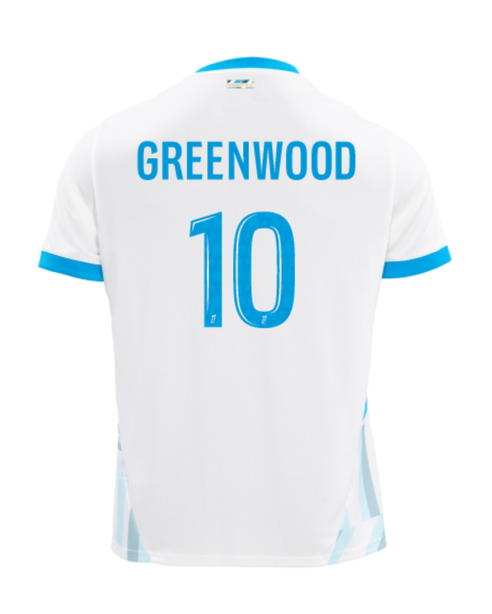 Marseille 24-25 Home Jersey Featuring GREENWOOD #10