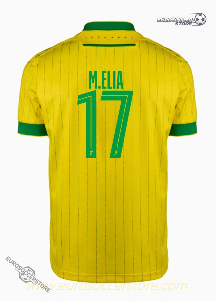 Home Jersey of FC Nantes: M.ELIA 17 for the 25-26 Season